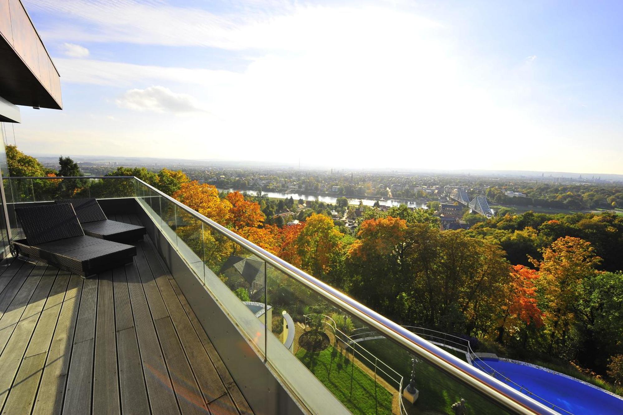 Villa Via Lapis - Panoramablick Ueber Dresden - Garten - Pool - Sauna - Luxus Номер фото